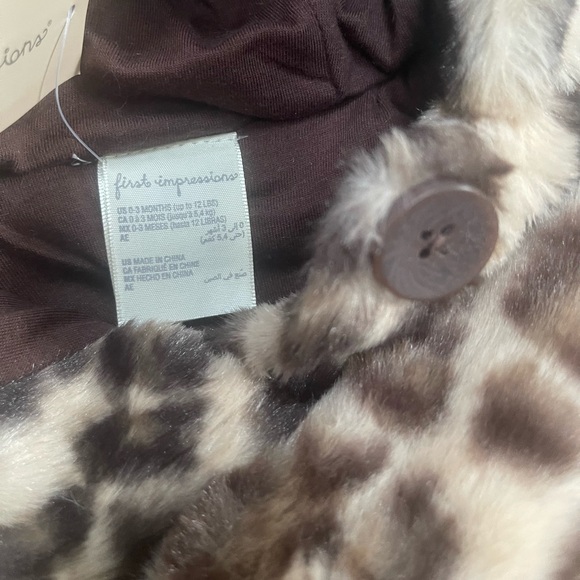 LEOPARD FAUX FUR BABY OUTERWEAR , YOUR TWINS WILL LOOK ADORABLE AND STAY WARM❣️ - Picture 4 of 11